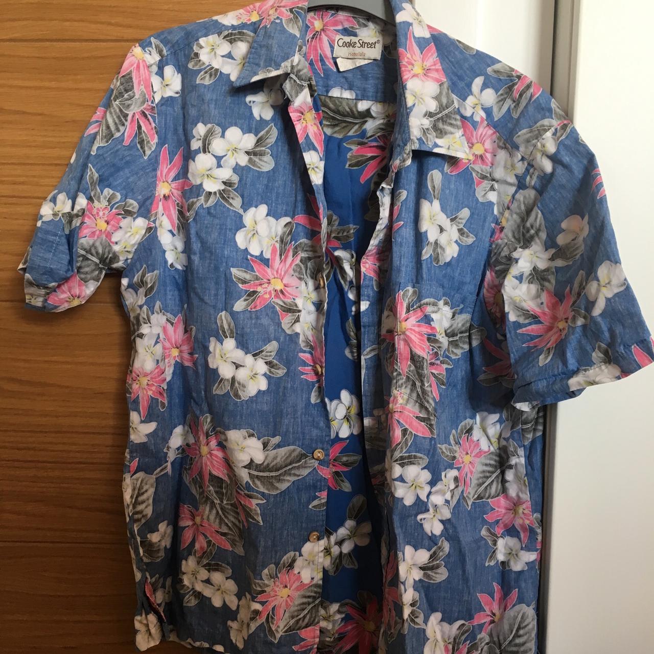 💫 UNISEX BLUE FLORAL HAWAIIAN PRINT SHIRT, PERFECT... - Depop