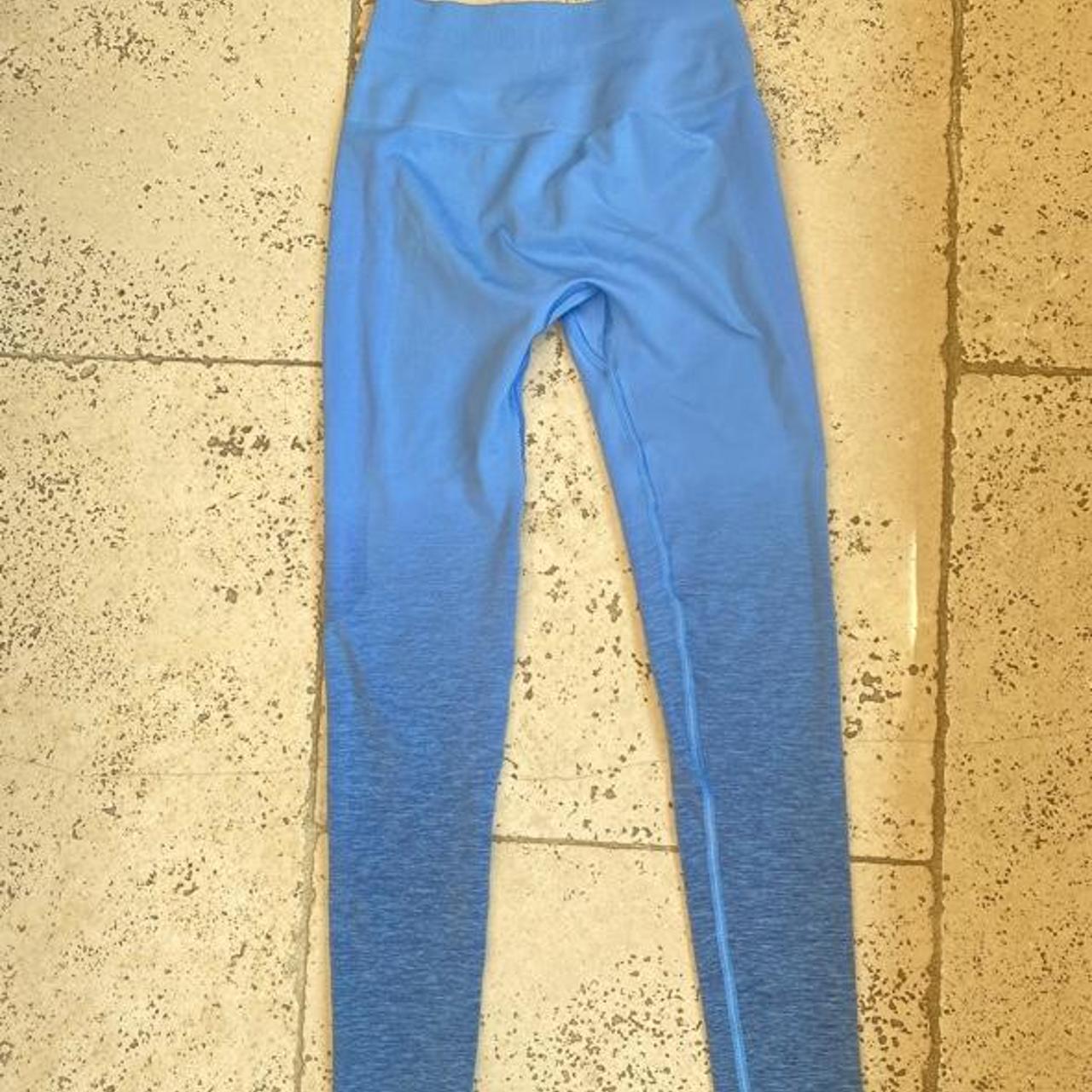 Blue alphalete ombré seamless leggings Depop