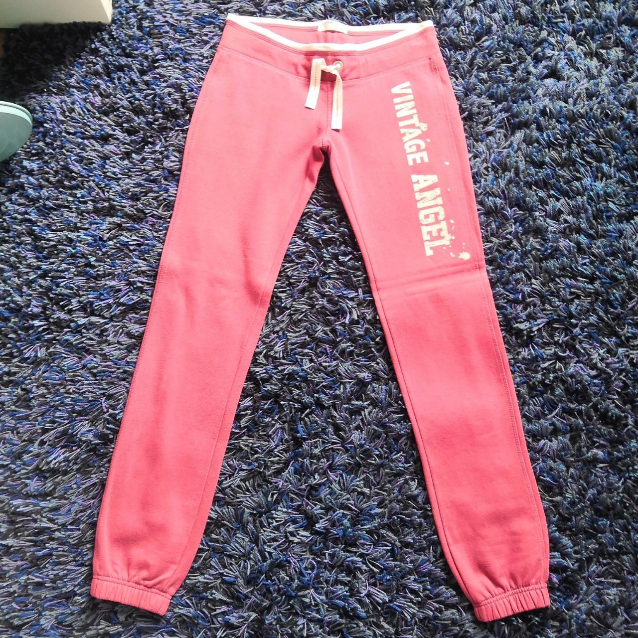 M&S Angel tracksuit bottoms, size XXS in pink with... - Depop