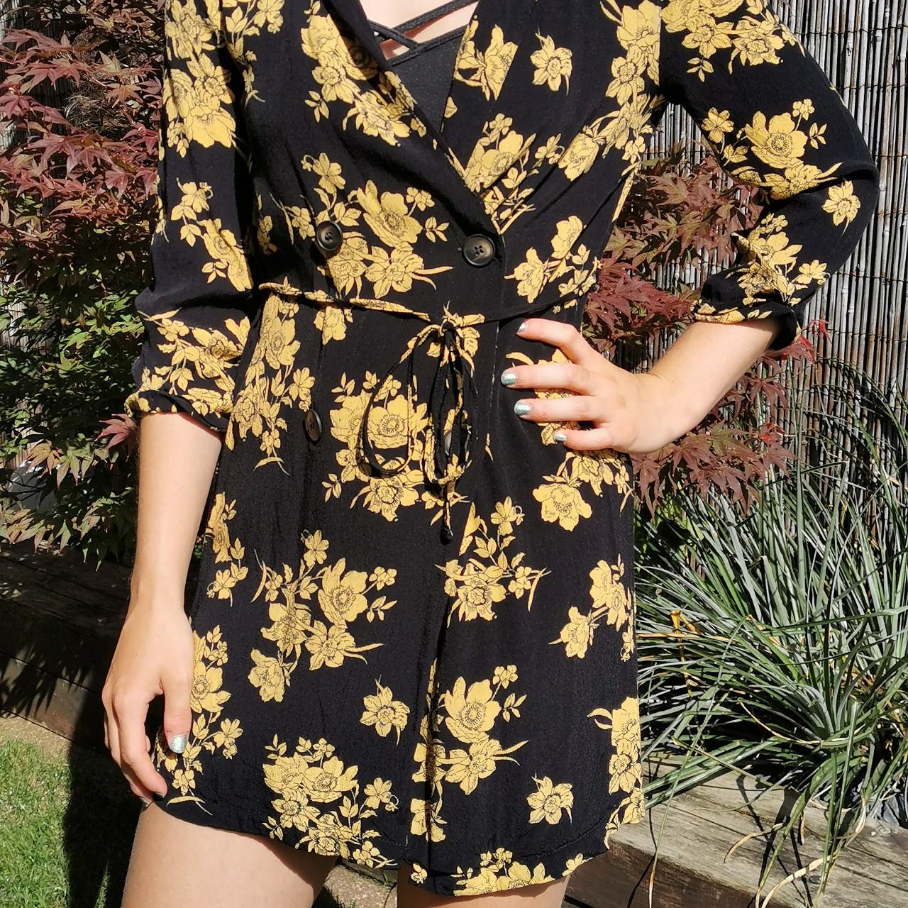 Urban outfitters store yellow wrap dress