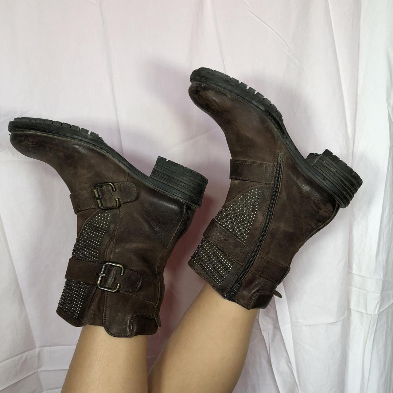 frye brown booties