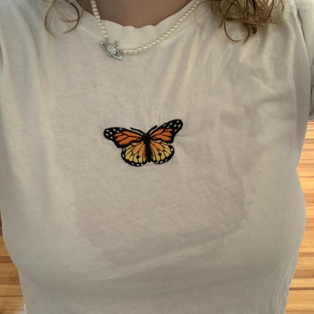 BRANDY MONARCH BUTTERFLY T SHIRT worn a handful of... Depop