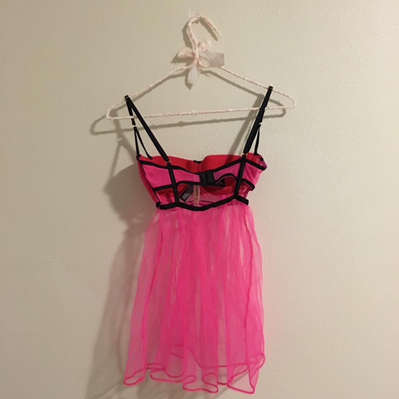 🌸 Victoria's Secret babydoll set 🌸, - NWT, - hot pink