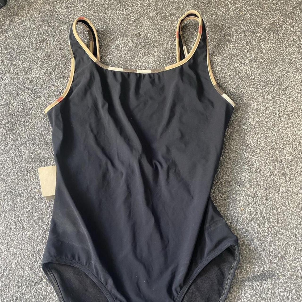 Black size small genuine Burberry swimsuit, brand... - Depop