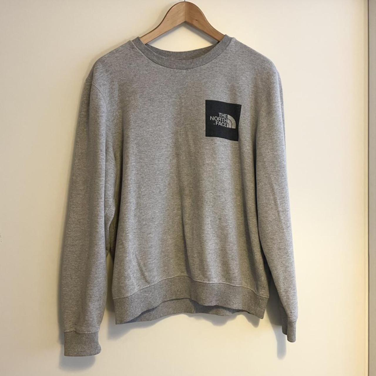 Free postage!! The North Face sweatshirt grey black... - Depop