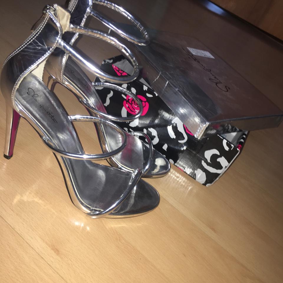 Bimba Y Lola mesh-strap high heel leather sandals in - Depop