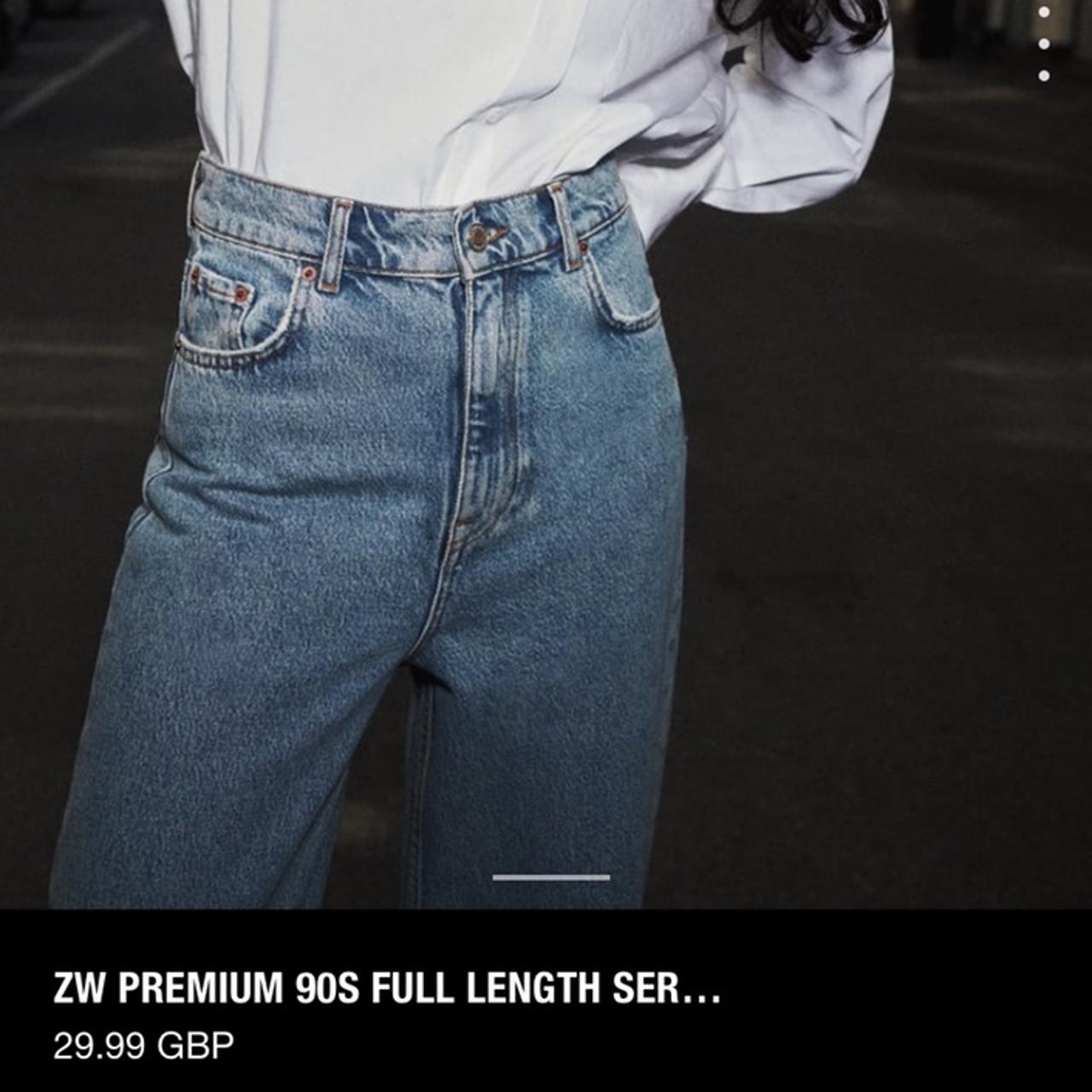 zw premium 90s full length serenity blue jeans