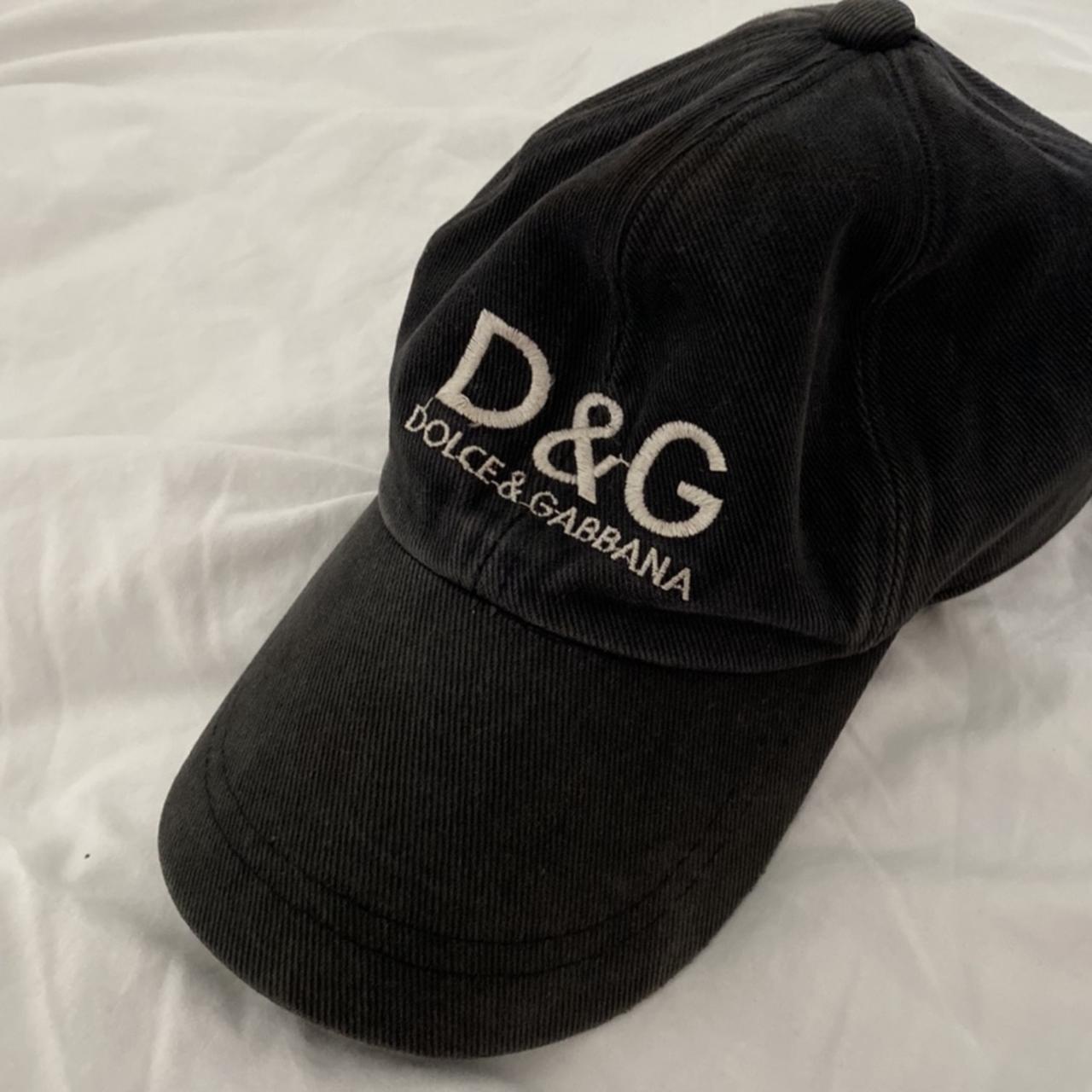 dolce & gabbana baseball cap 👽 dark grey/faded... - Depop