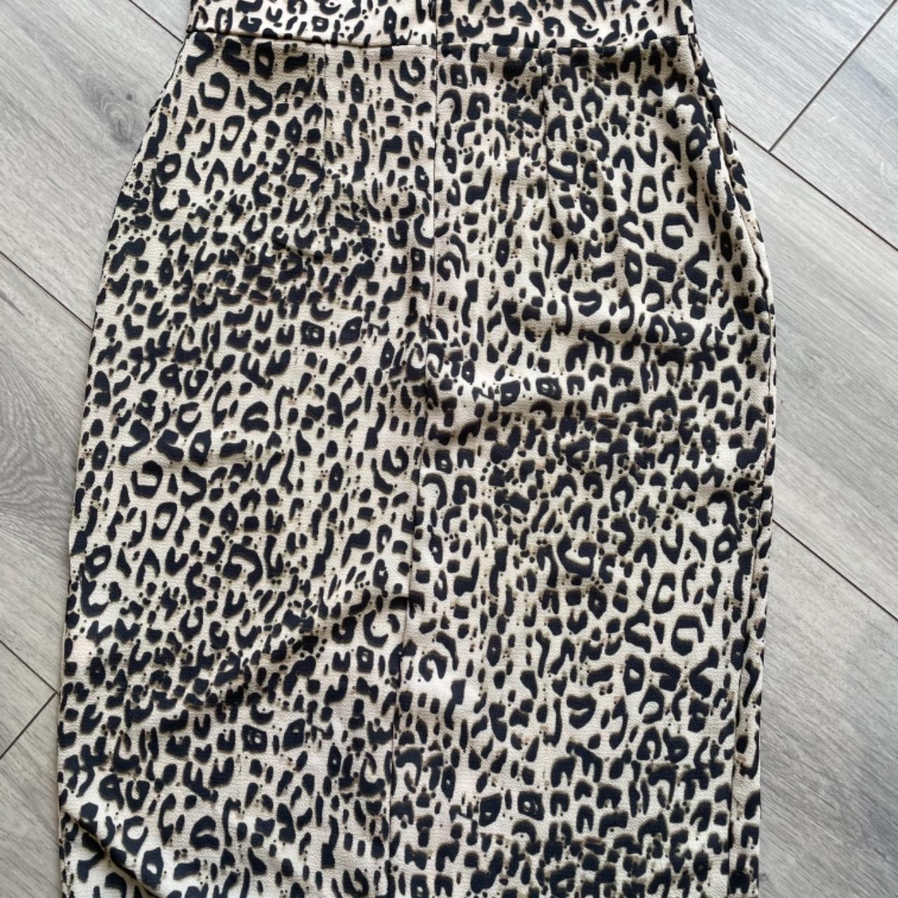 Leopard print 2025 wrap skirt missguided