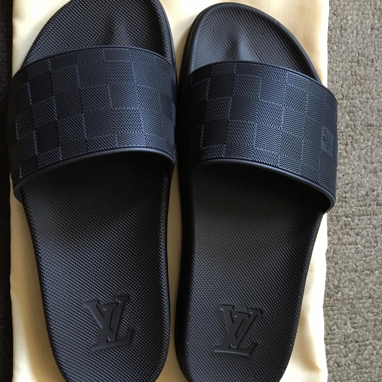 Supreme And Louis Vuitton Slides