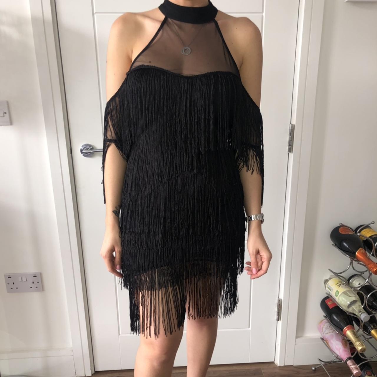 BRAND NEW WITH LABELS Asos Black tassel dress