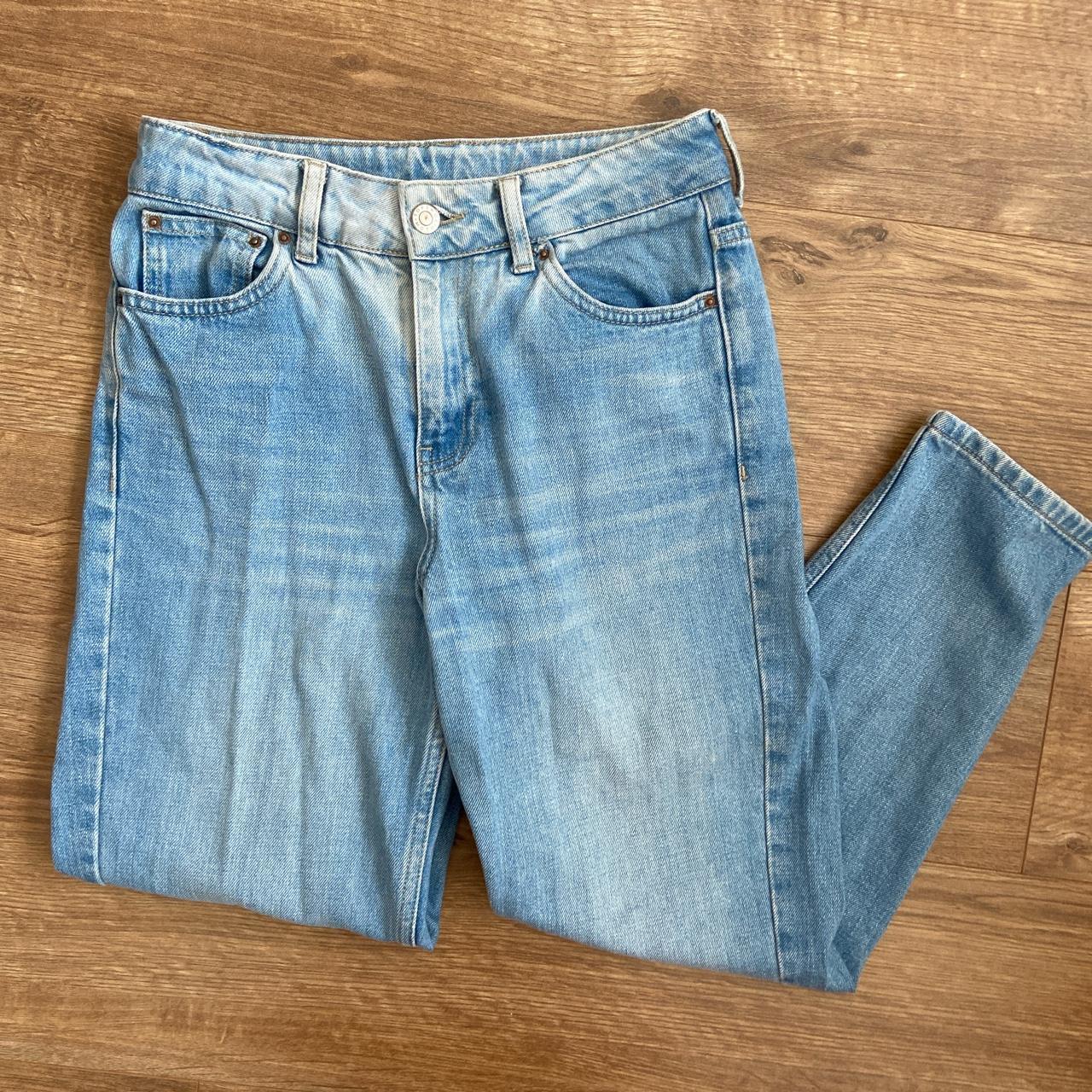 Topshop Women's Blue Jeans | Depop