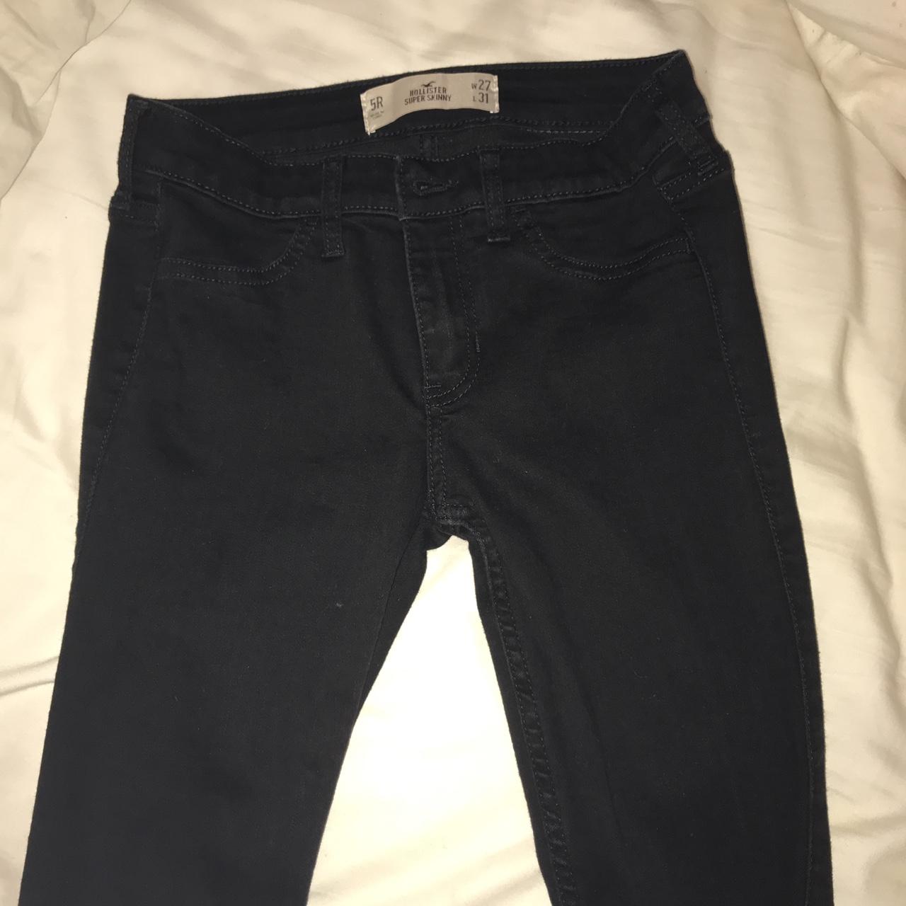 Black Ripped Hollister Pants Hollister Black Jeans Womens