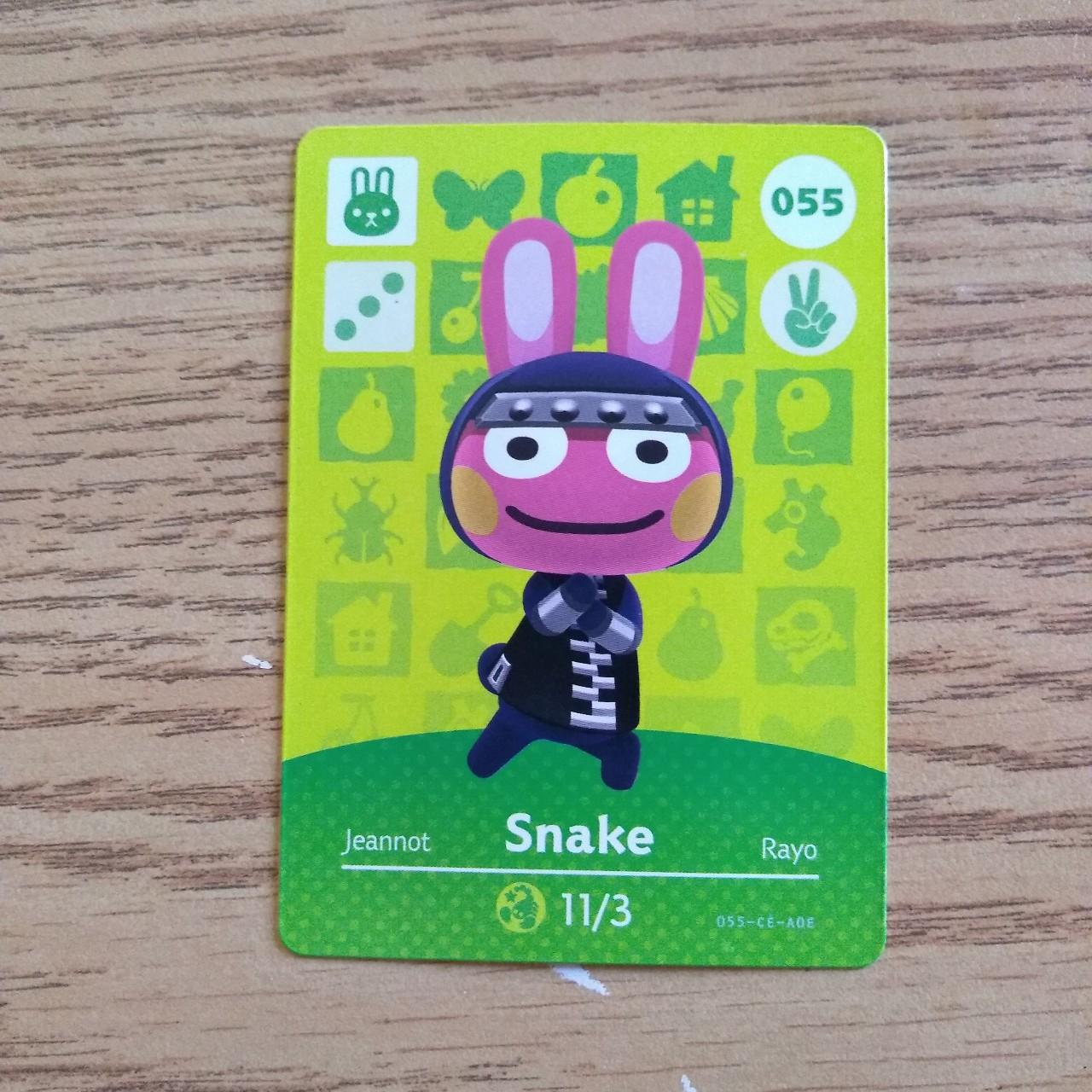 Animal Crossing Amiibo Card Snake #55, PLEASE