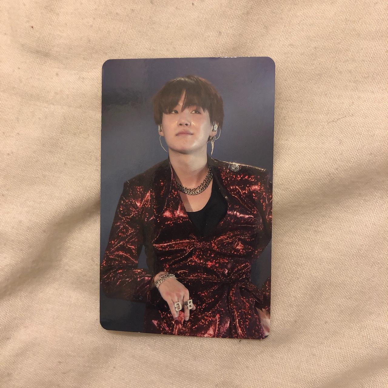 BTS love yourself Seoul DVD Suga/Yoongi photocard, - Depop