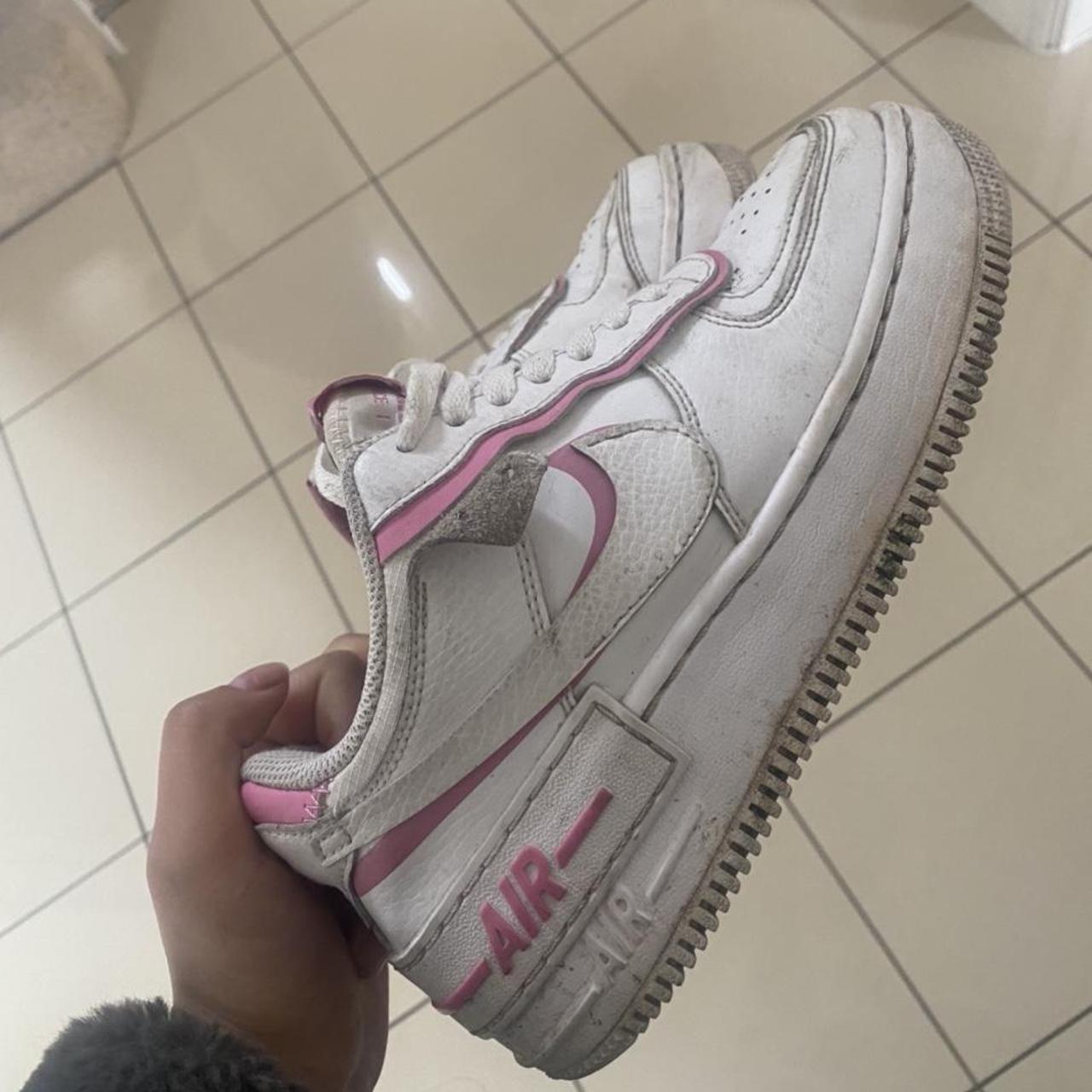 nike shadow pink and white