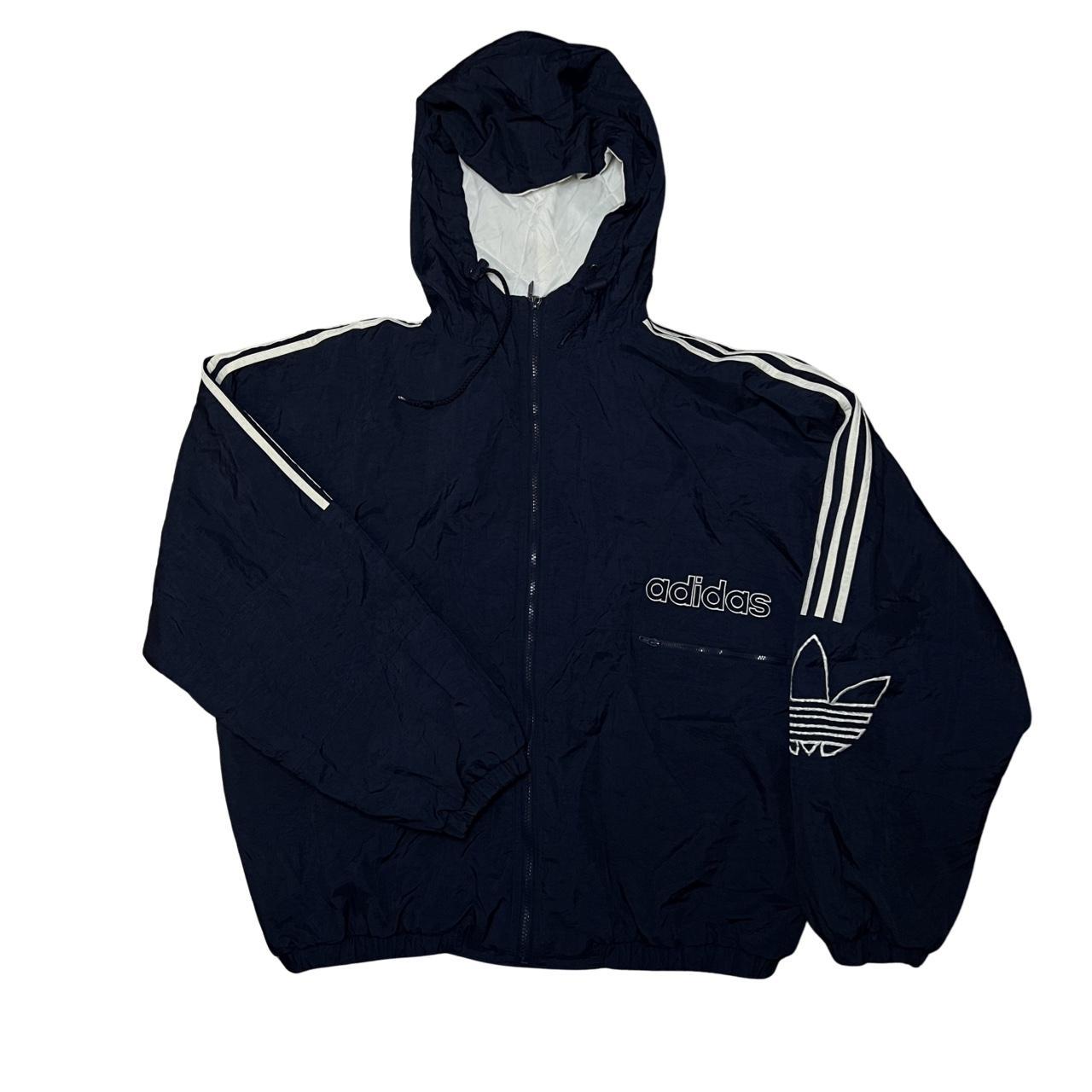 Vintage Adidas Jacket Vintage adidas nylon blue... - Depop