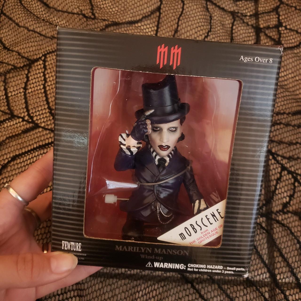 FEWTURE マリリン マンソン フィギュア Wind-up marilyn manson wind up toy!🔪🔪 mobscene wind up toy! | Depop