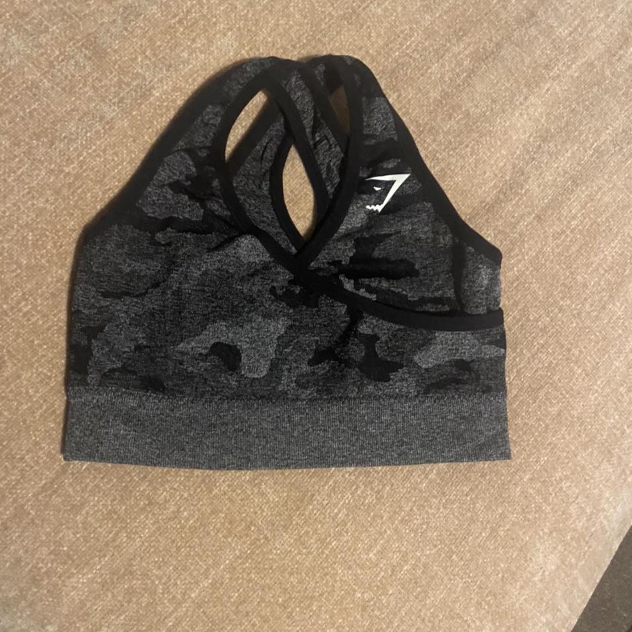 Gymshark Camo Sports Bra (Fake) Made and fits... Depop
