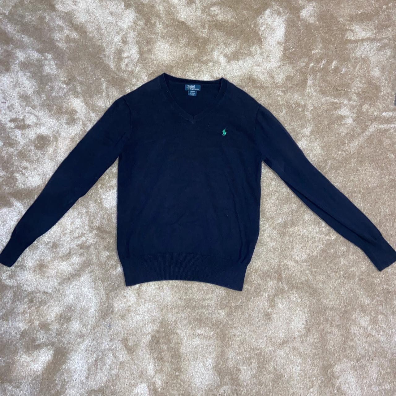 Vintage navy Ralph Lauren Jumper #vintage... - Depop