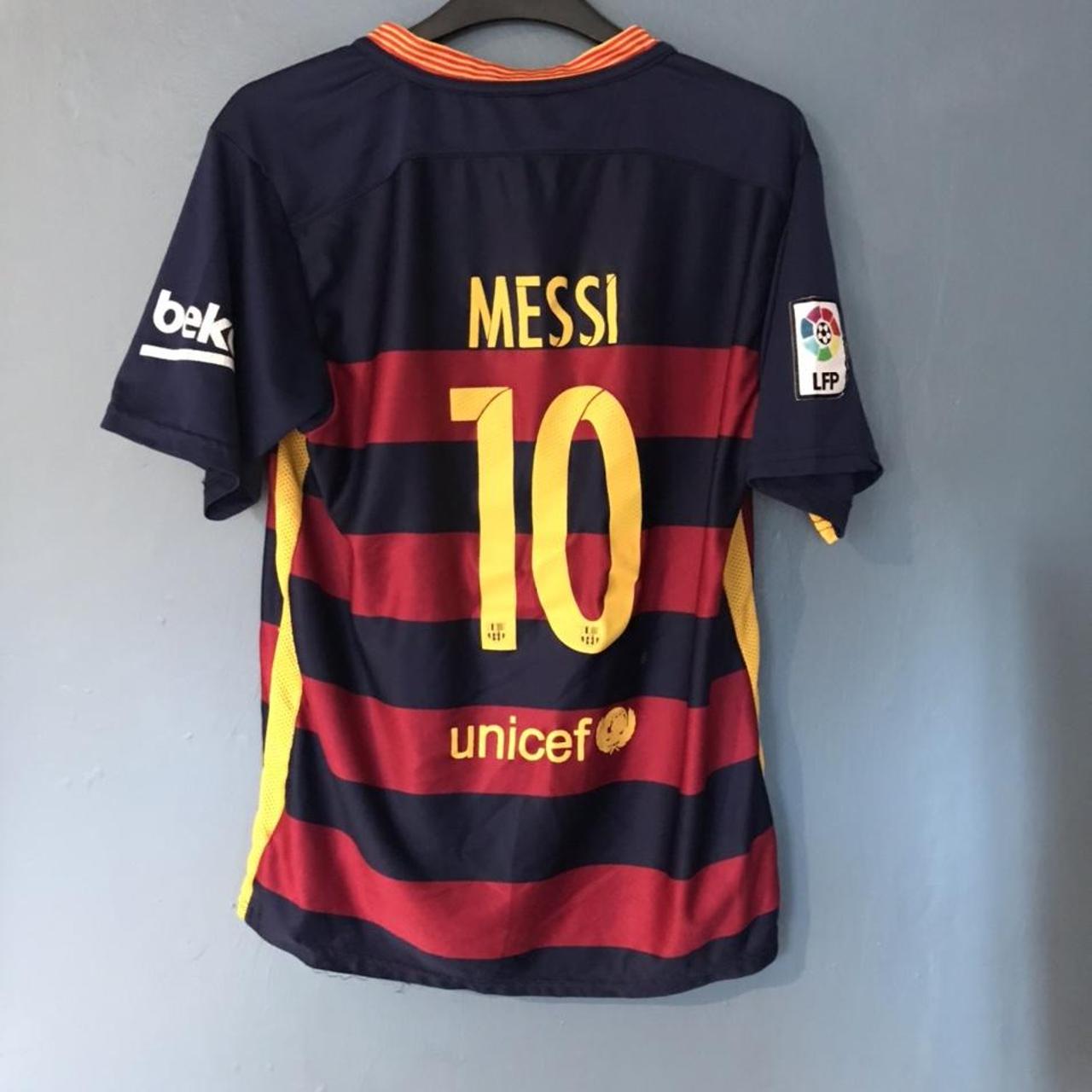 Messi Barcelona 2015/16 shirt w/ club World Cup logo... - Depop