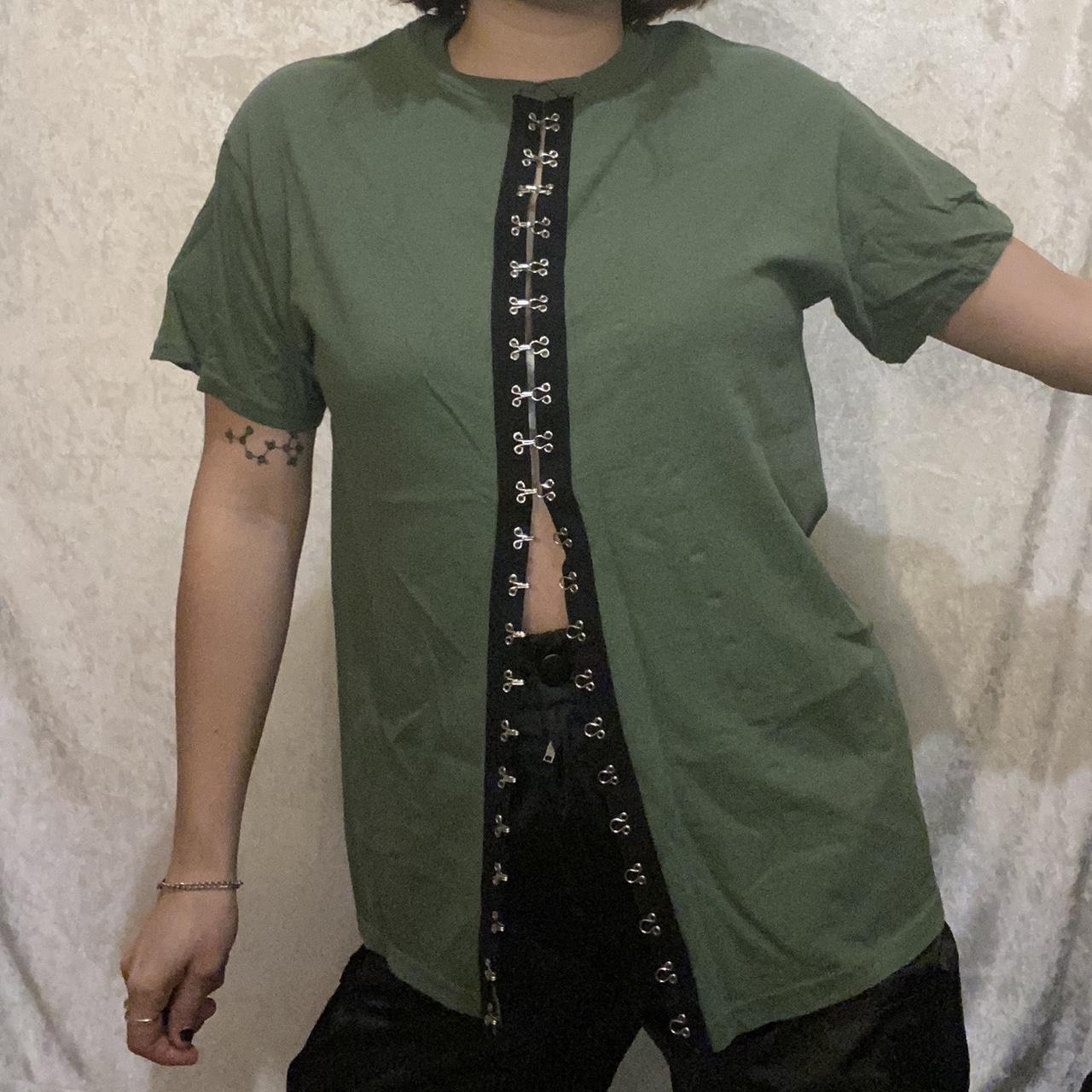 Product Image 3 - Army green split tee by
