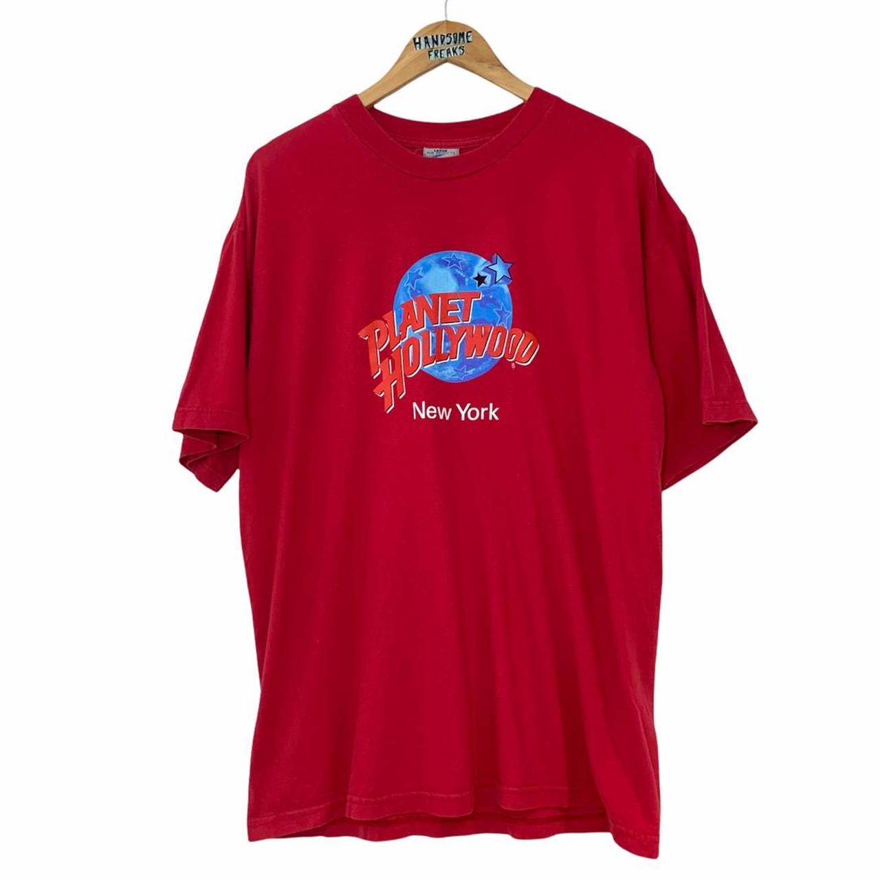 Planet Hollywood New York T-shirt - Red 100% Cotton... - Depop