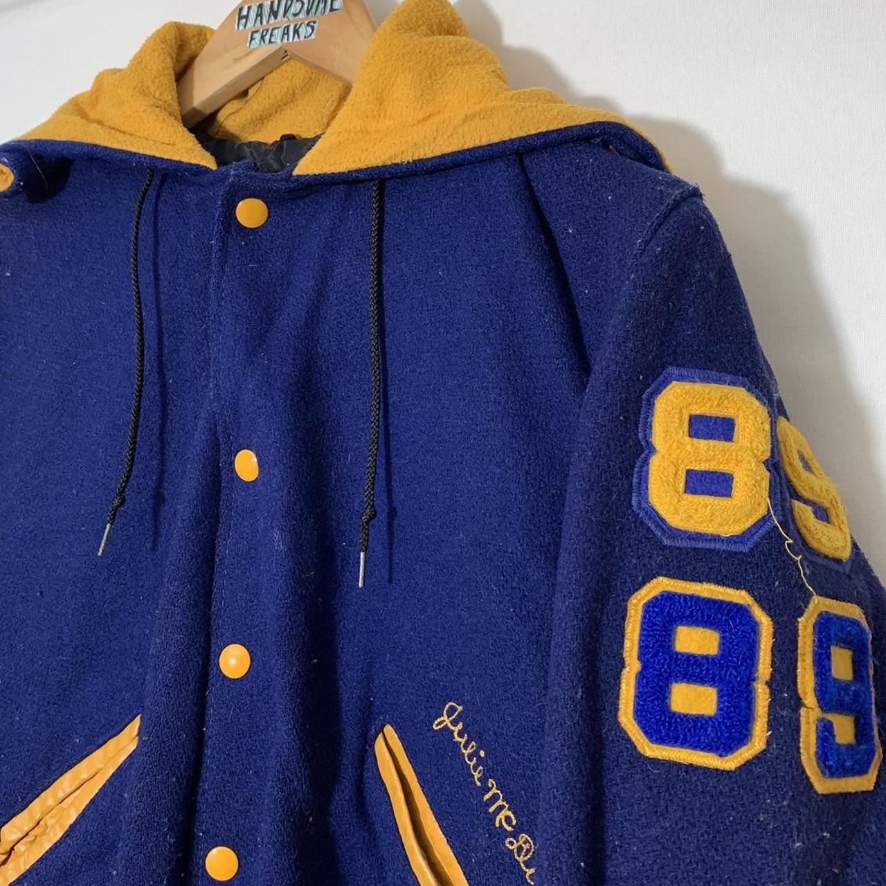 80’s Vintage Lincoln Cheerleader Bomber Jacket Depop