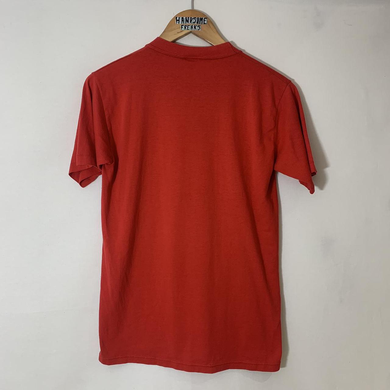 Jerzees Men's Red and Blue T-shirt | Depop