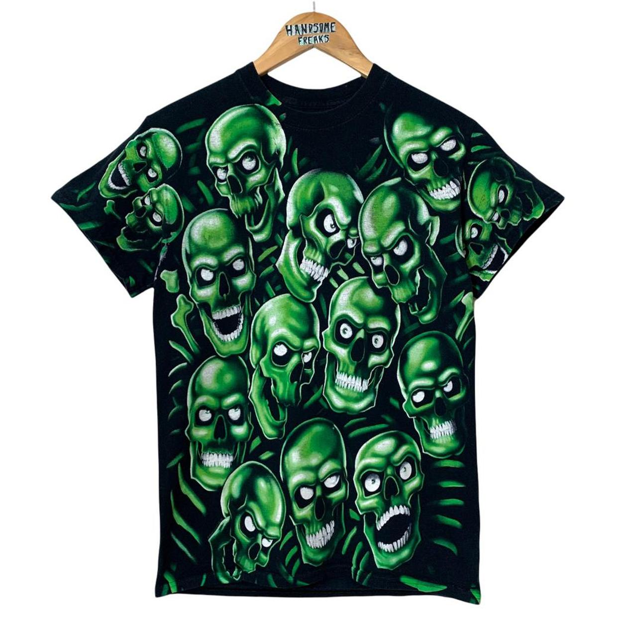 supreme green skull shirt