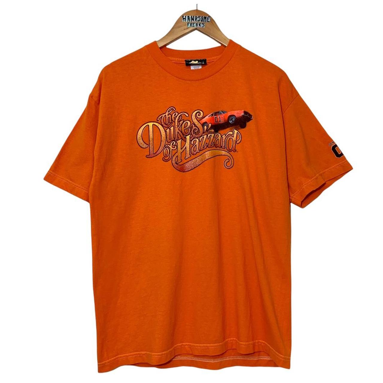 00’s The Dukes of Hazzard General Lee Car T-shirt -... - Depop