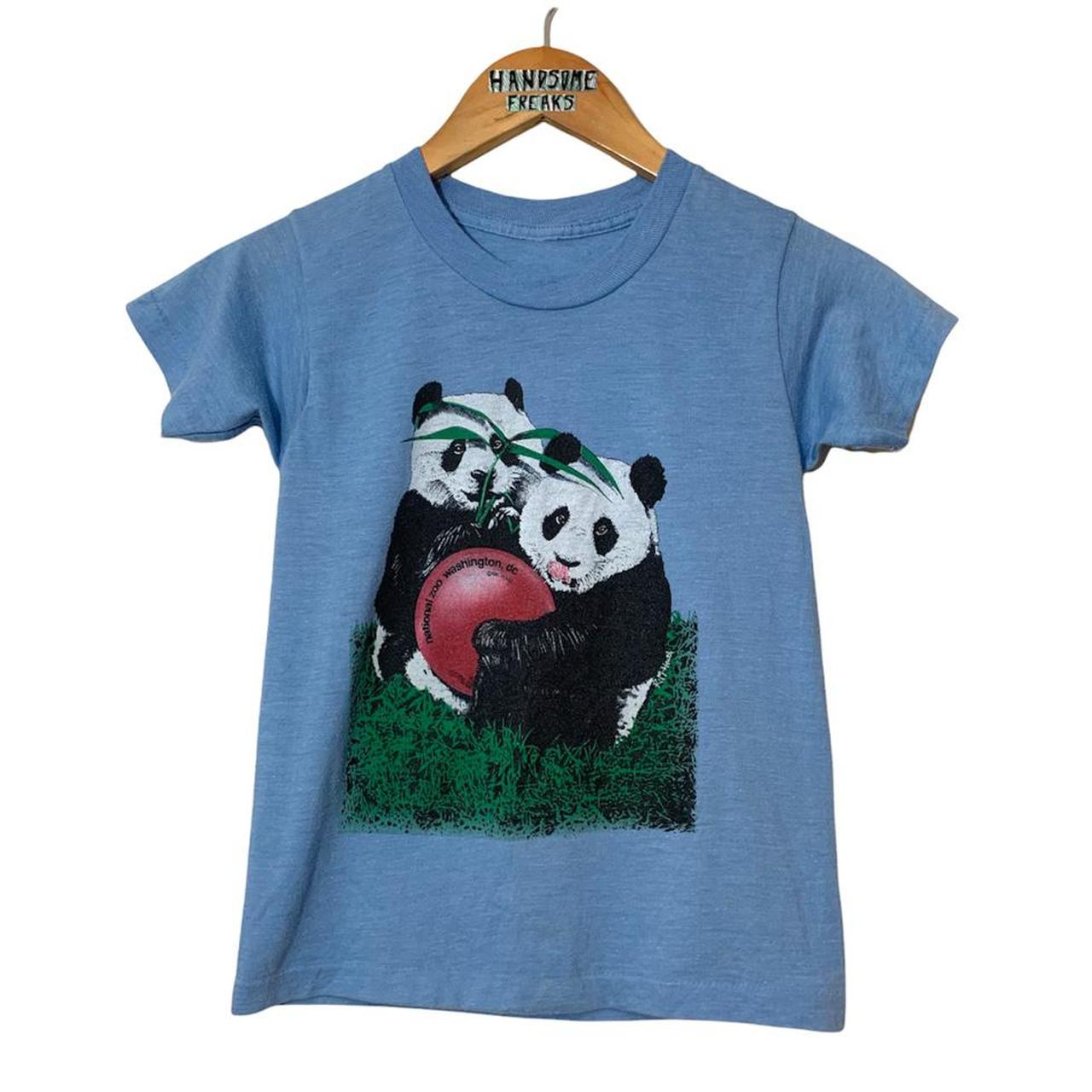 80’s Vintage Panda Washington DC Zoo Baby T-shirt -... - Depop