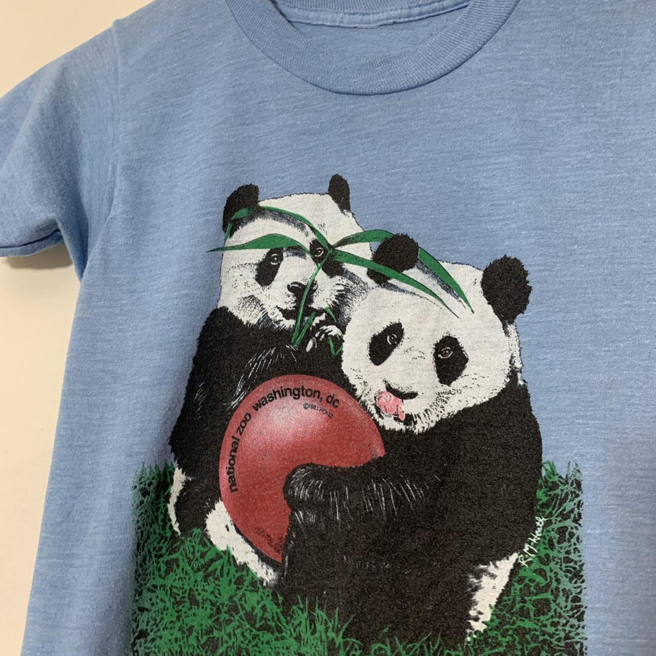 80’s Vintage Panda Washington DC Zoo Baby T-shirt -... - Depop