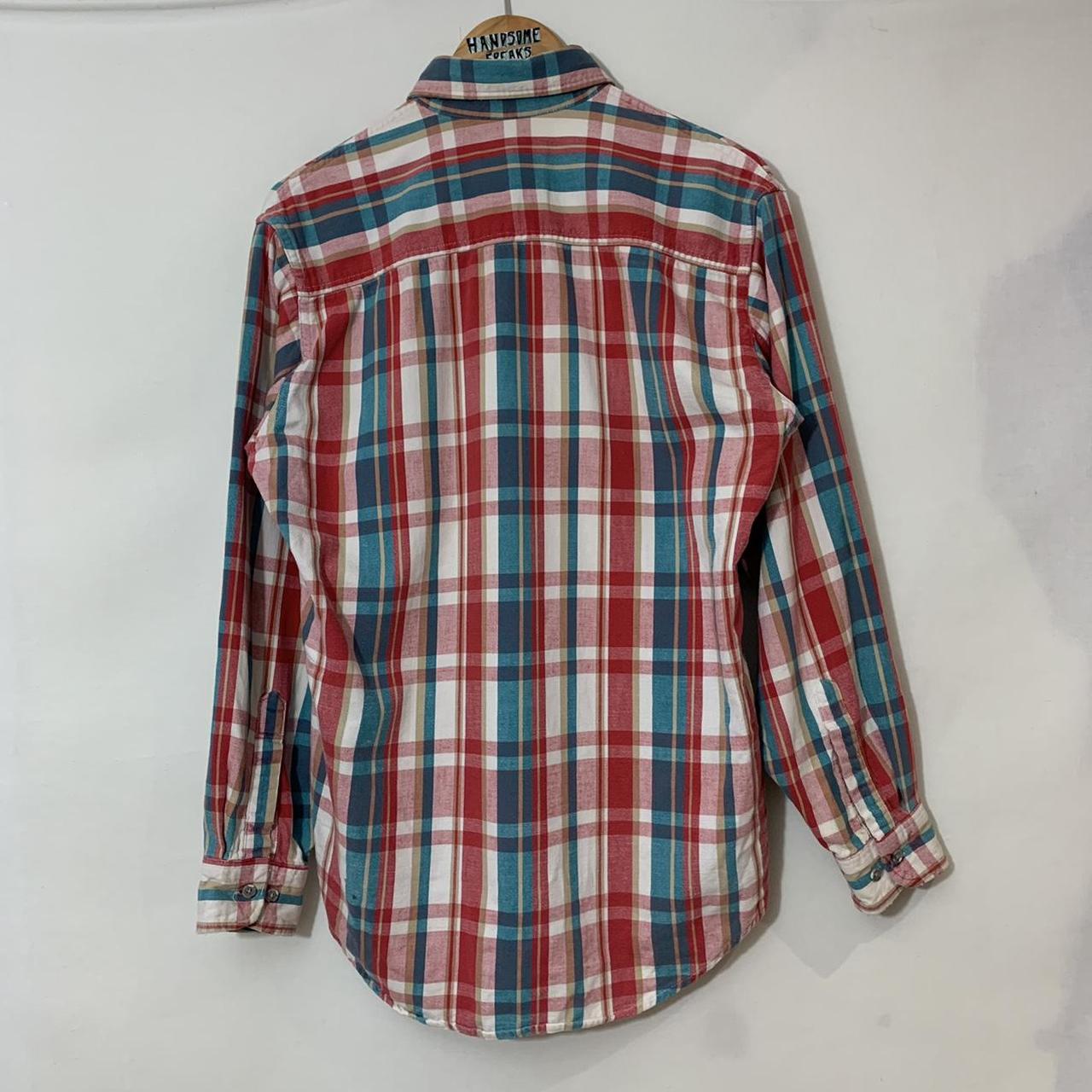 90’s Vintage St John’s Bay Flannel Plaid Shirt -... - Depop