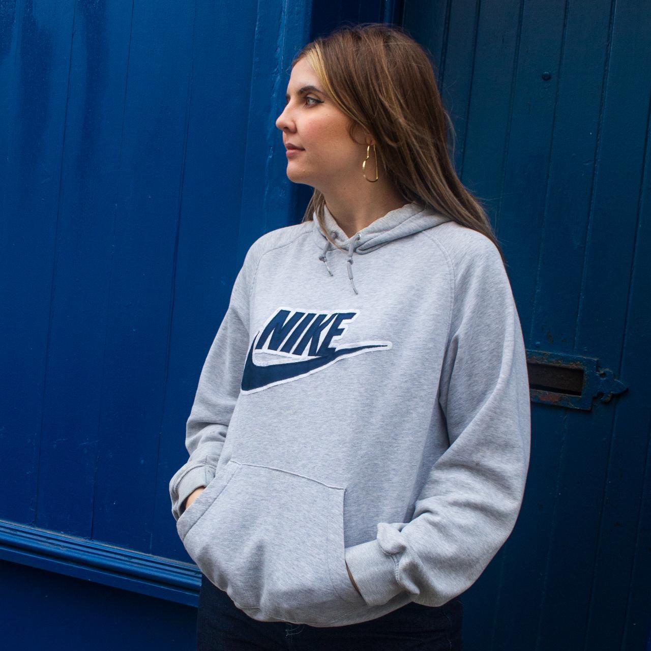 nike large logo hoodie