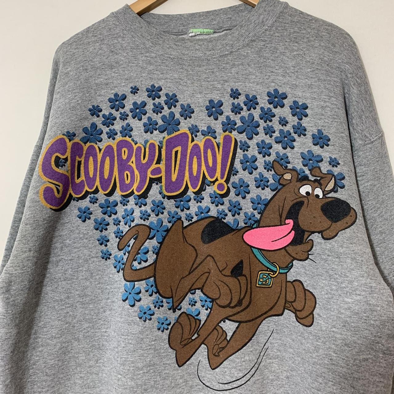 Vintage Scooby Doo Floral Heart Sweatshirt-... - Depop