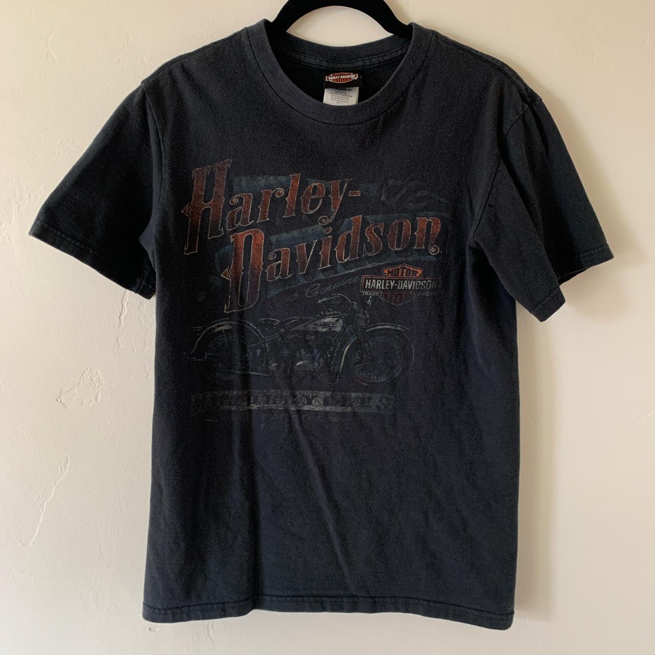 Harley Davidson Motorcycles cowboy Austin tshirt... - Depop