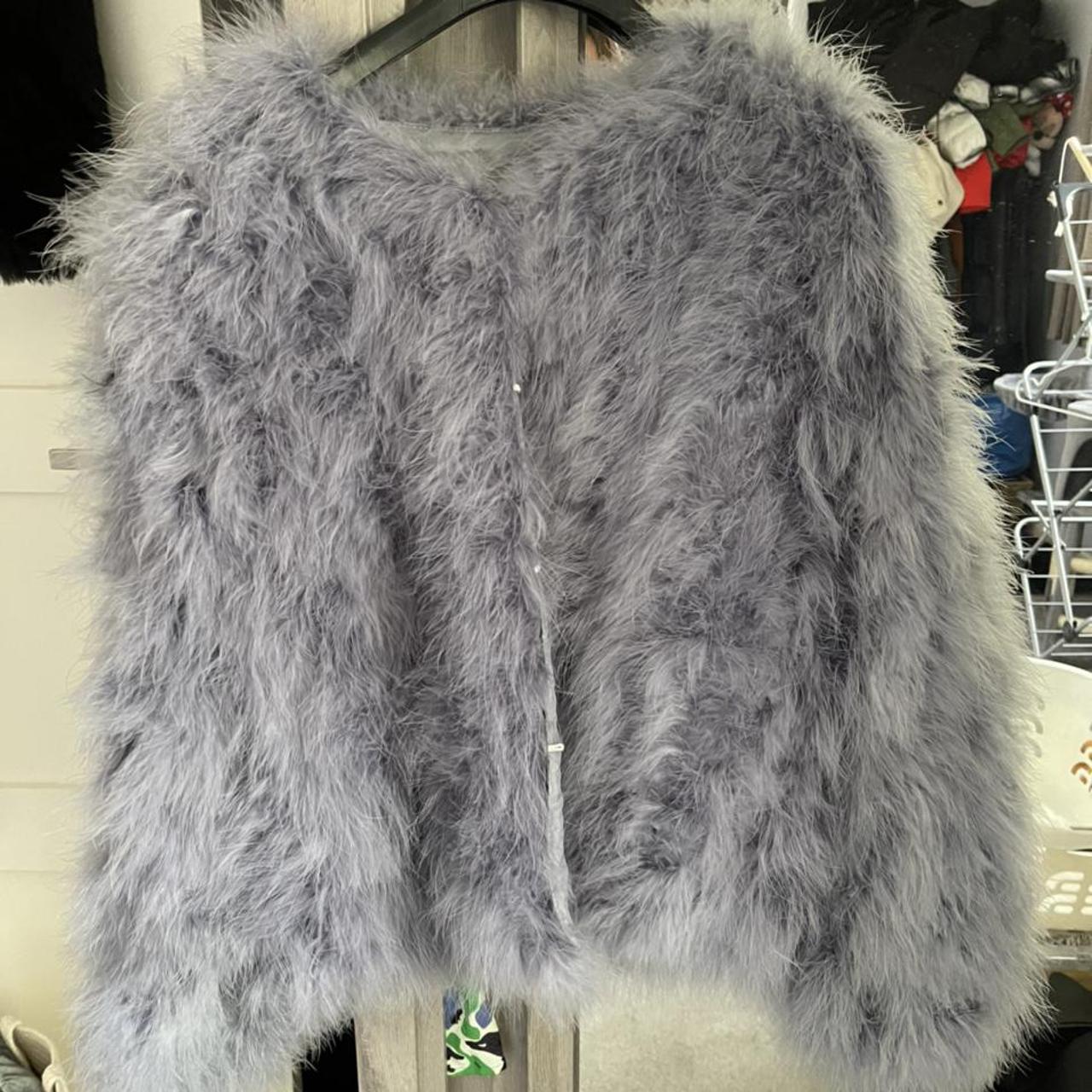 ostrich fur jacket