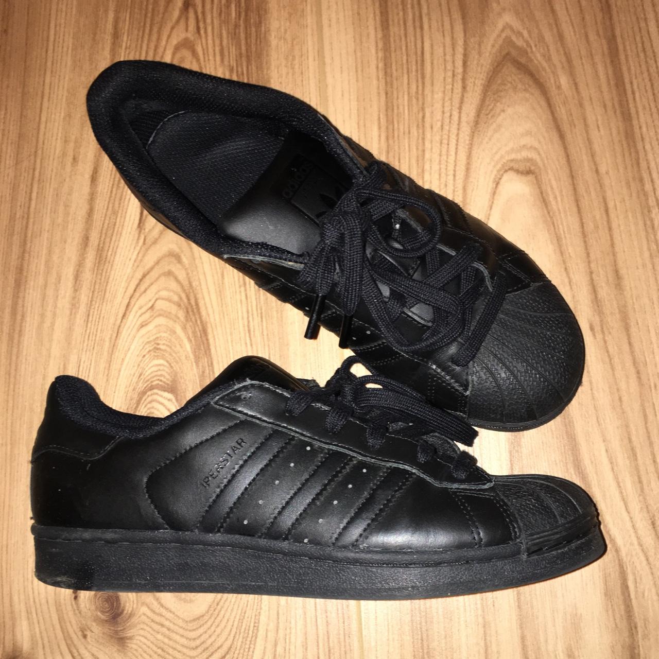 Black superstars hot sale size 5