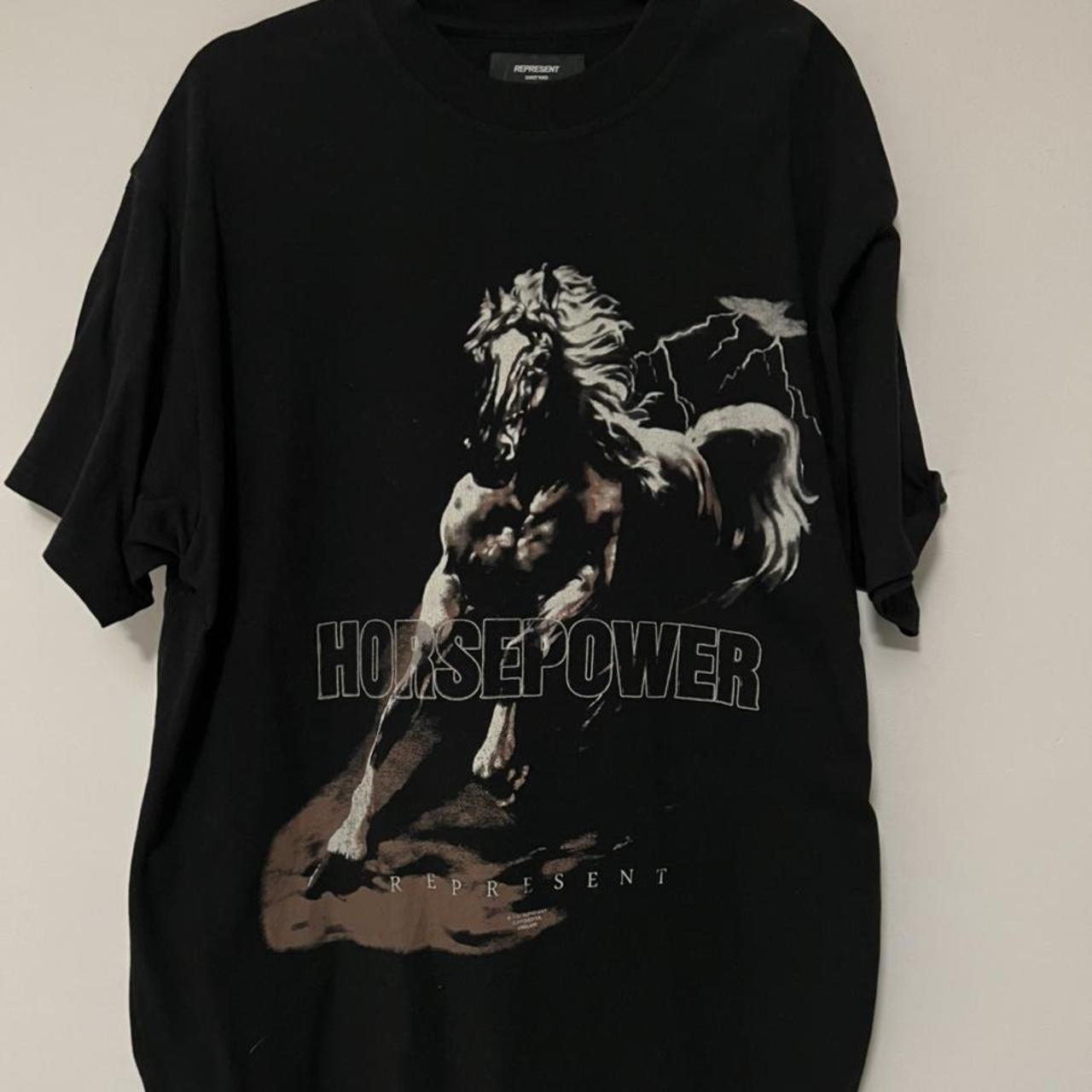 Represent Men's Black T-shirt | Depop