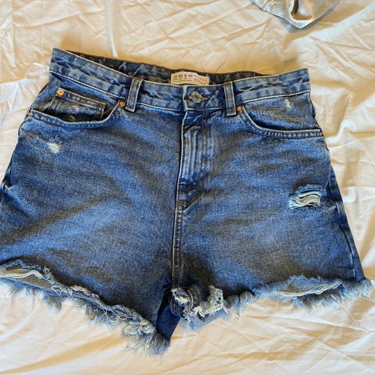 Primark denim high waisted shorts - Depop