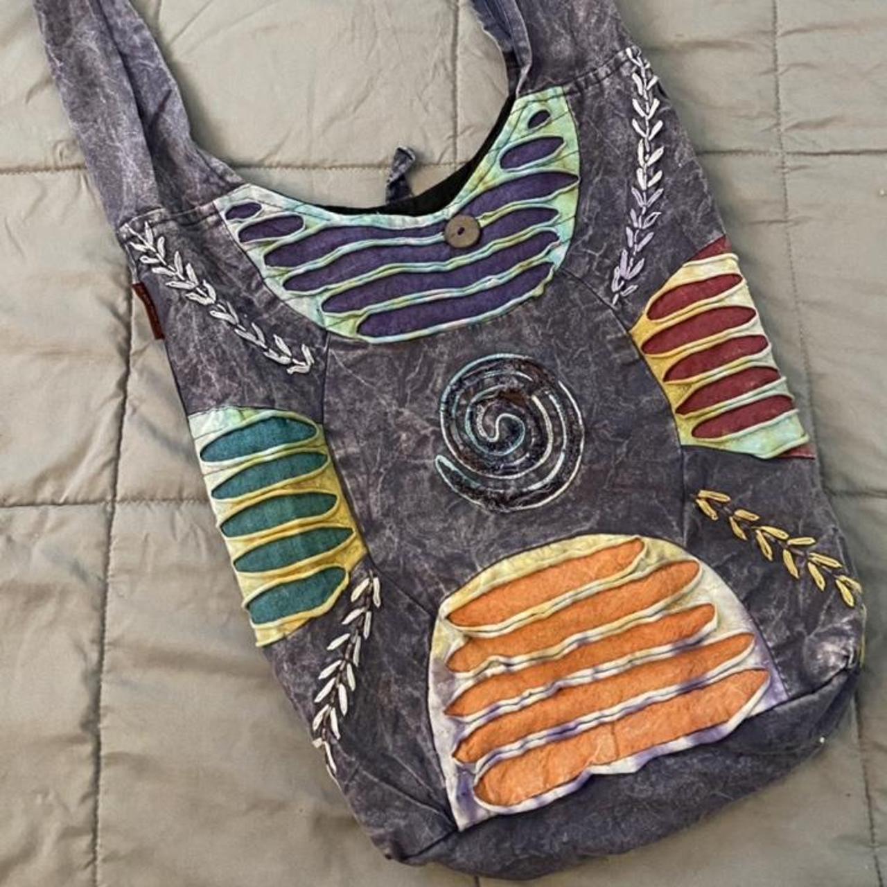 Kathmandu Imports bag! Boho hippie patchwork bag!... Depop