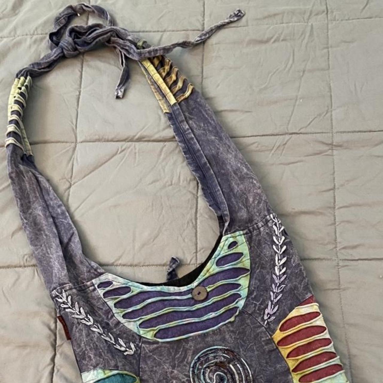 Kathmandu Imports bag! Boho hippie patchwork bag!... Depop