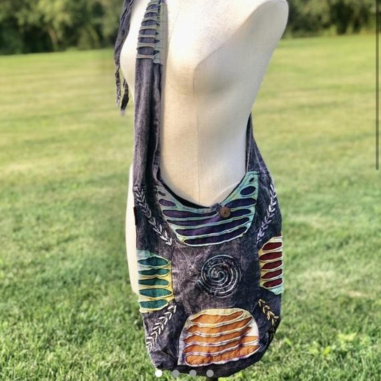 Kathmandu Imports bag! Boho hippie patchwork bag!... Depop
