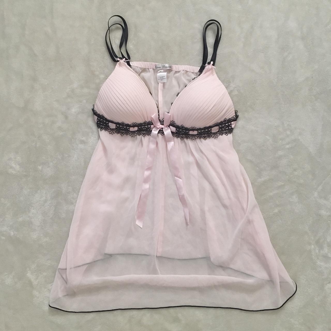 linea donatella baby pink chemise chemise with... Depop