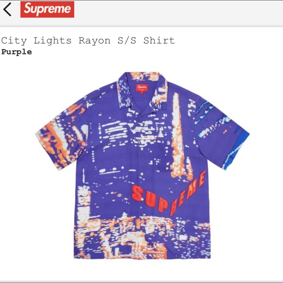 Supreme City Lights Rayon Shirt S/S 2020 Super... - Depop