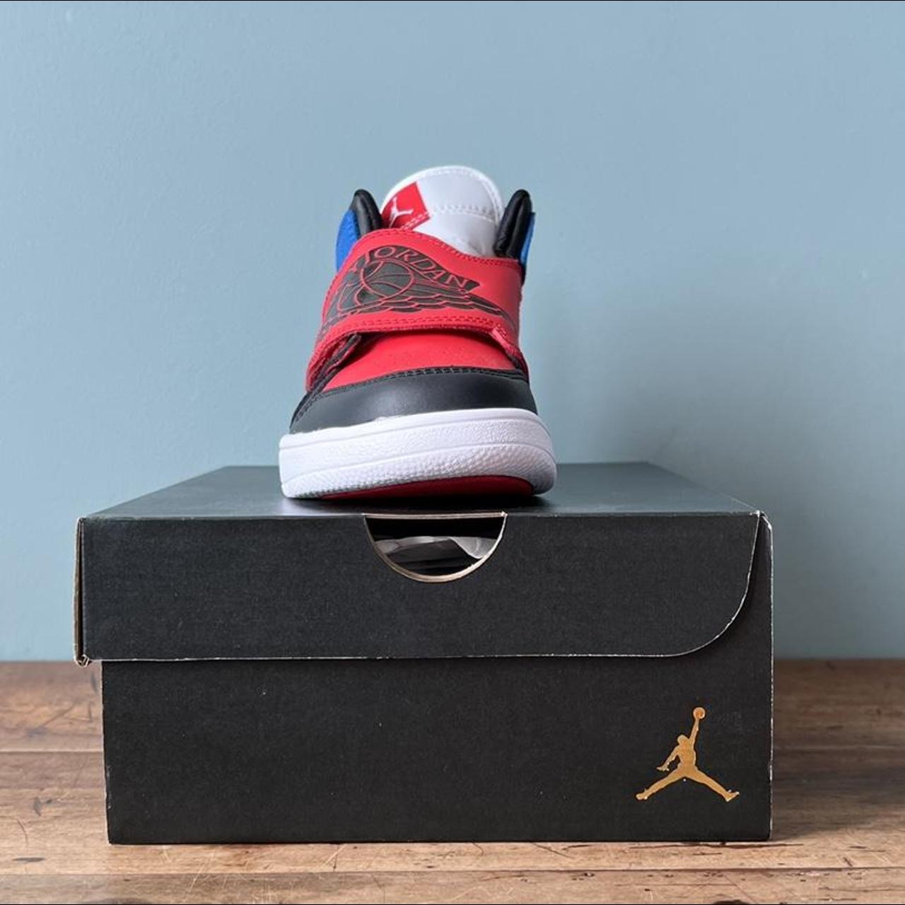 nike red and blue jordans
