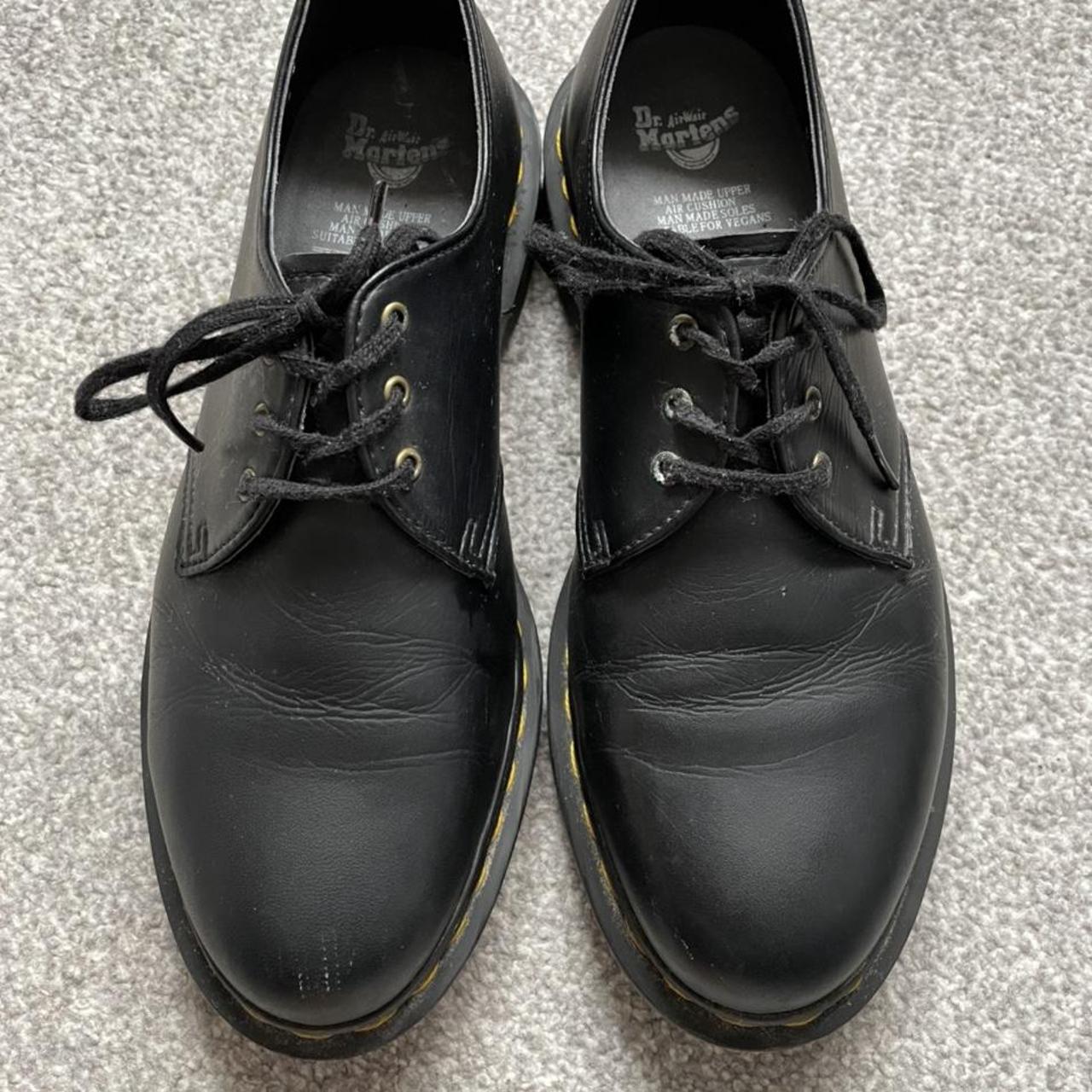 Black vegan Dr Martens uk size 6.5. Only worn a... - Depop