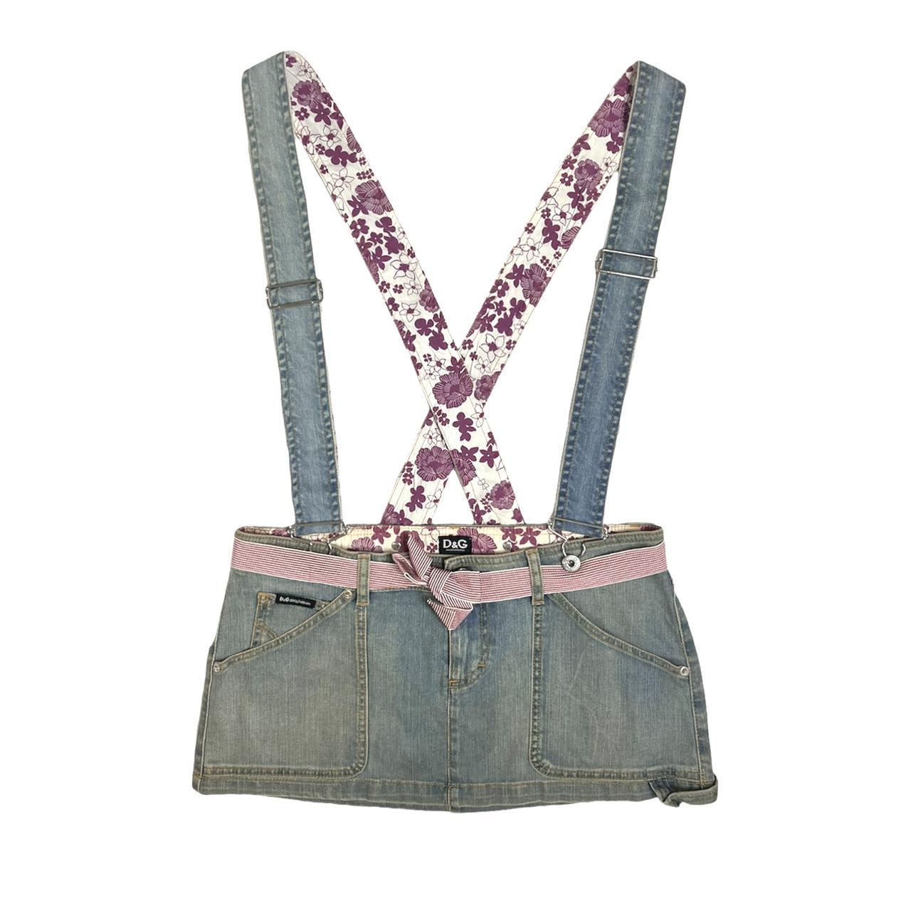 D&G denim overall mini skirt the cutest piece for... Depop