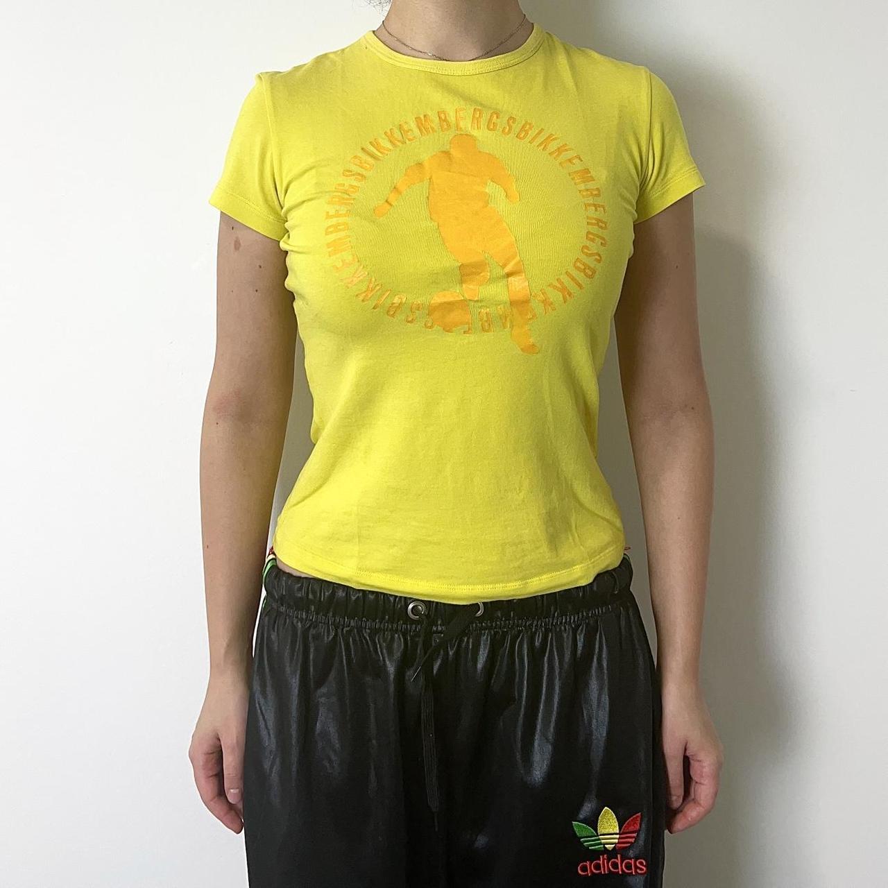 Bikkembergs Women's Yellow T-shirt (3)